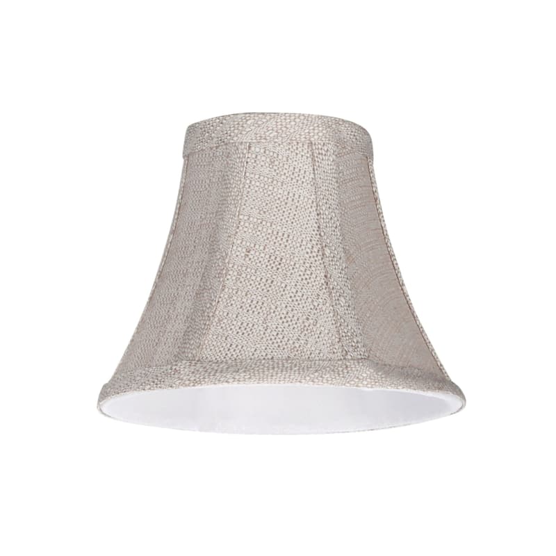 Aspen Creative Bell Chandelier ClipOn Lamp Shade (5 Pack), Dark Beige